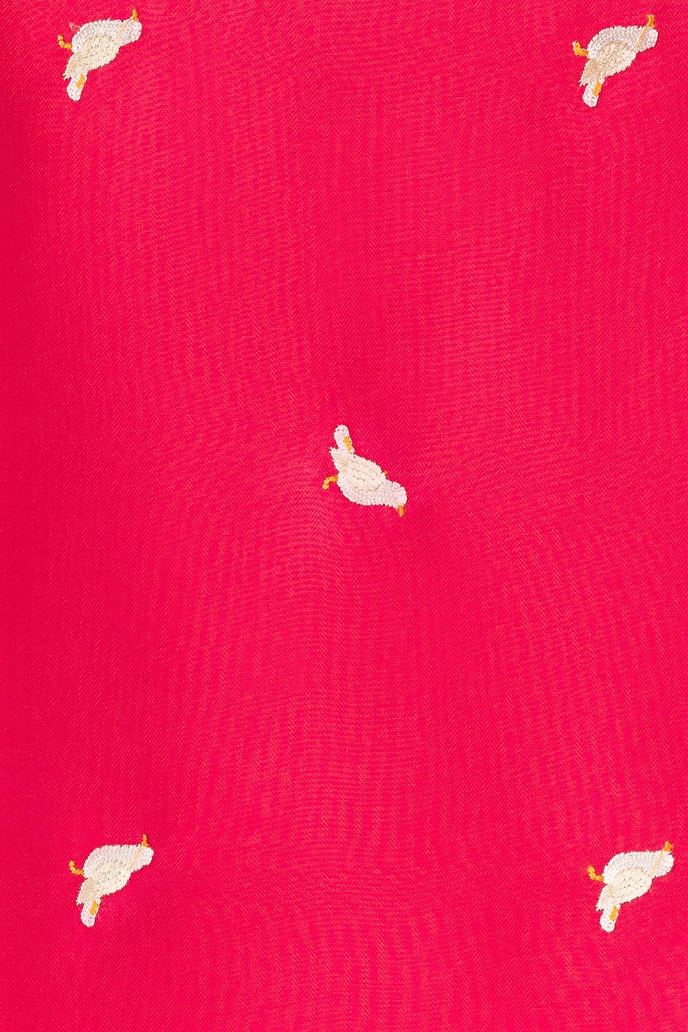 Pink Herringbone Embroidered Scarves SCF-24-087