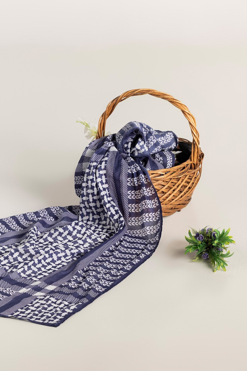 Printed Khadi Scarf SCF-43006