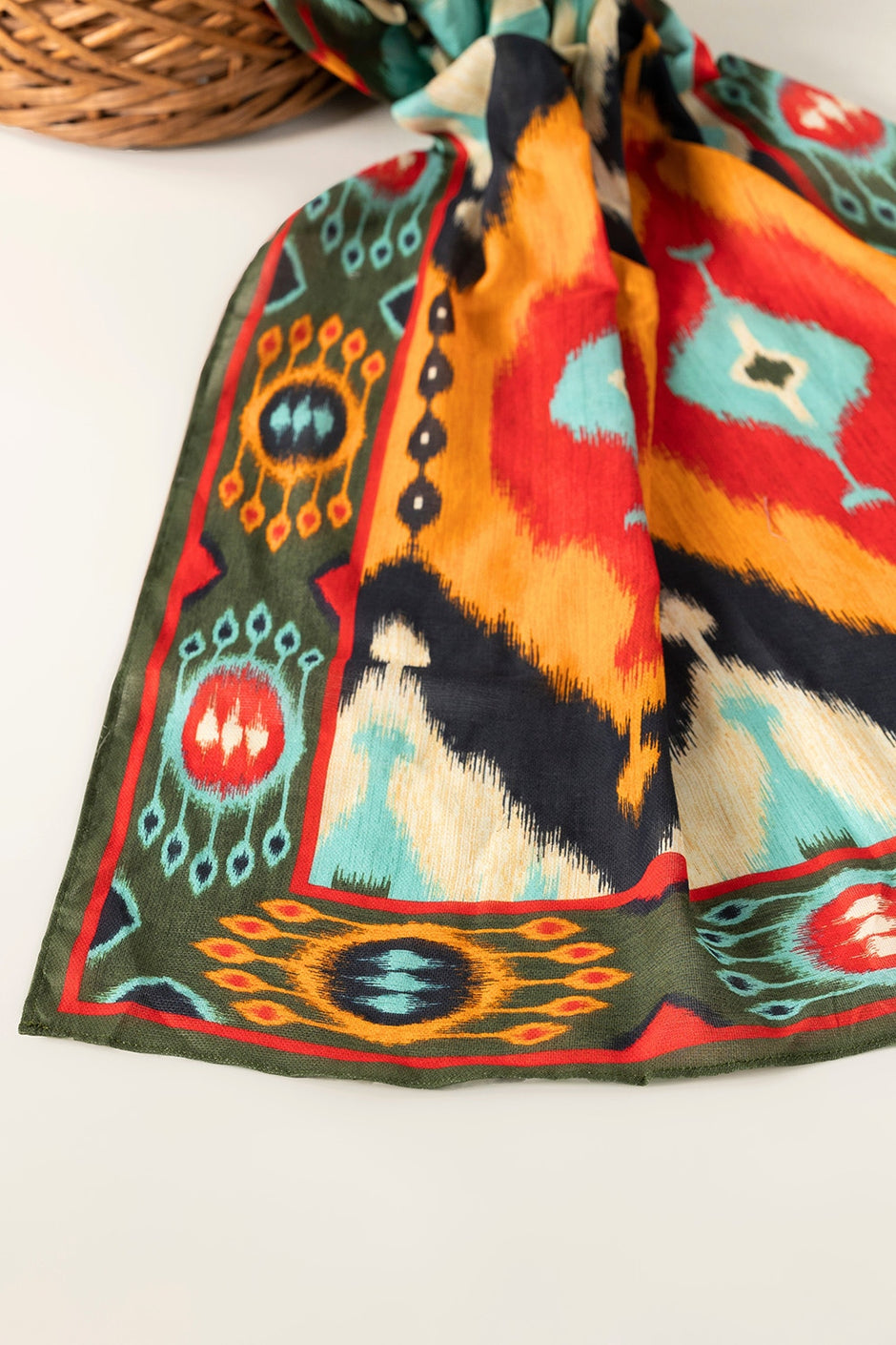 Printed Khadi Scarf