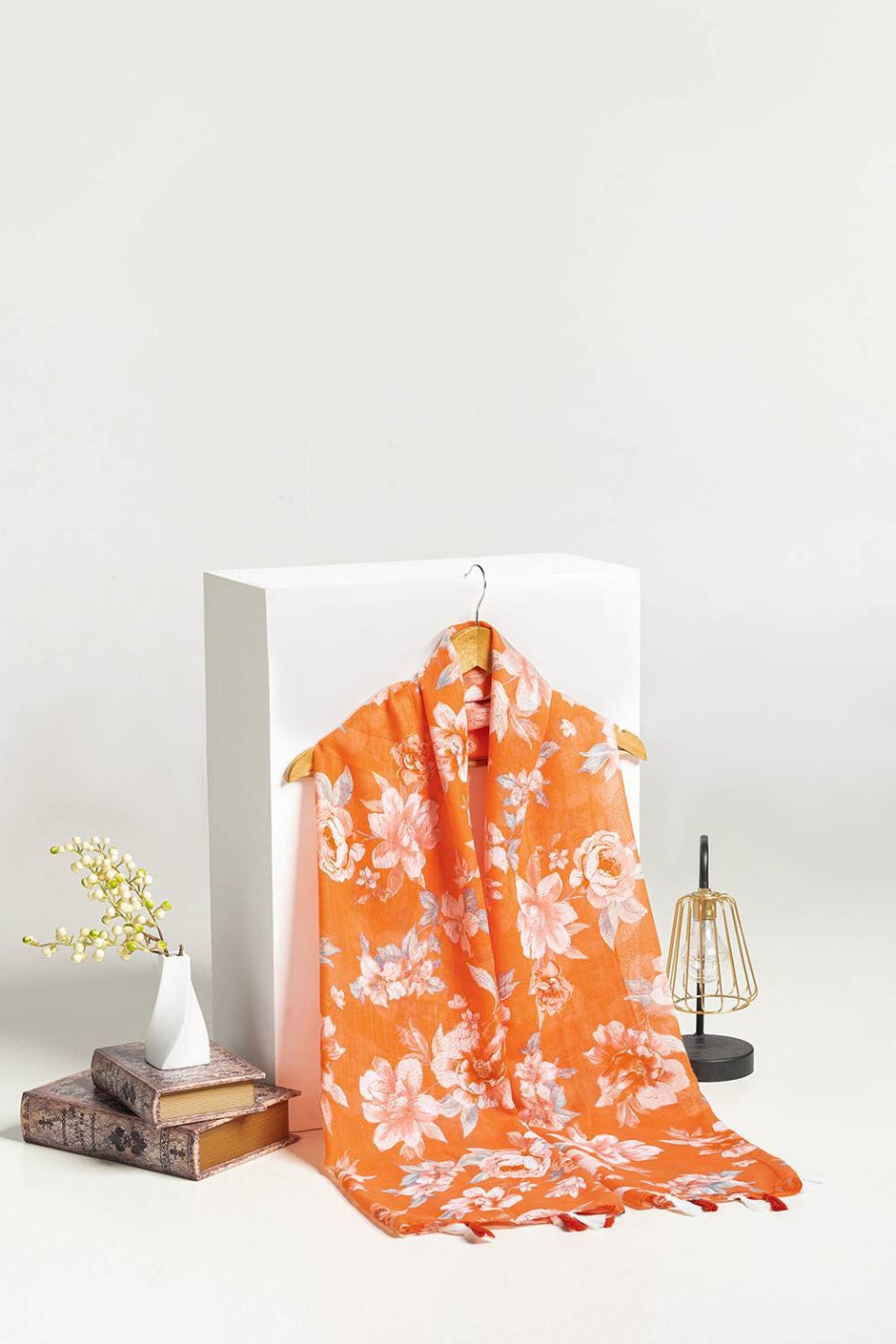 Slub Lawn Printed Scarf
