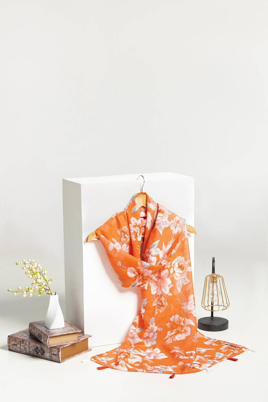 Slub Lawn Printed Scarf