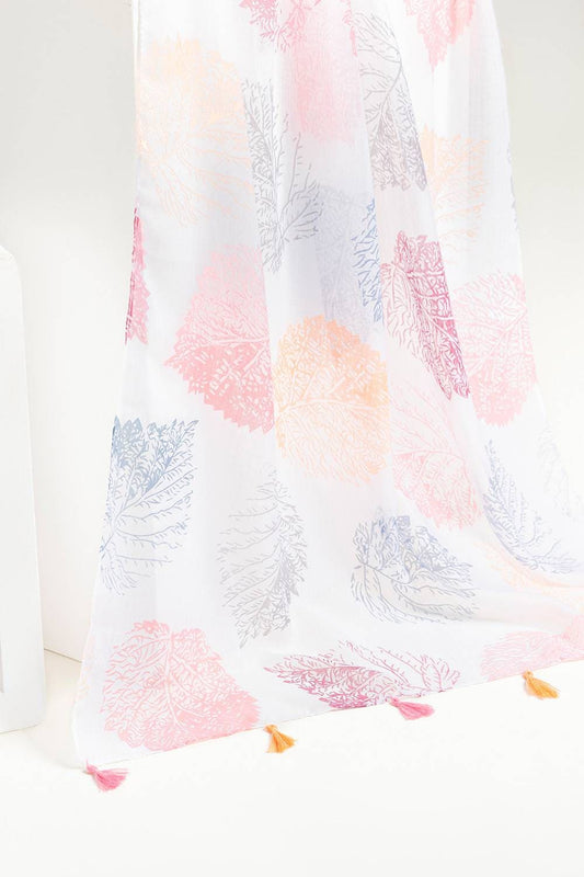 Slub Lawn Printed Scarf SCF-43034