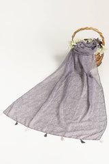 Slub Lawn Printed Scarf SCF-43040