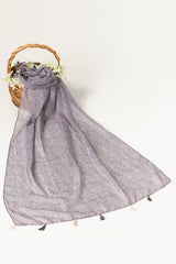 Slub Lawn Printed Scarf SCF-43040