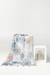 Multicolored Slub Lawn Printed Scarves SCF-43051