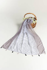 Slub Lawn Printed Scarf SCF-43059