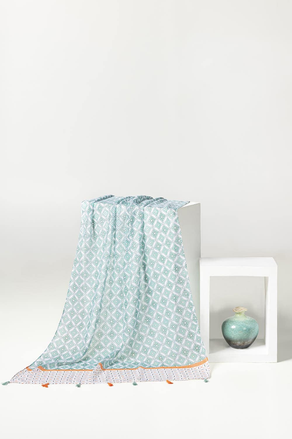 Multicolored Slub Lawn Printed Scarves SCF-43060