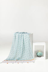 Multicolored Slub Lawn Printed Scarves SCF-43060