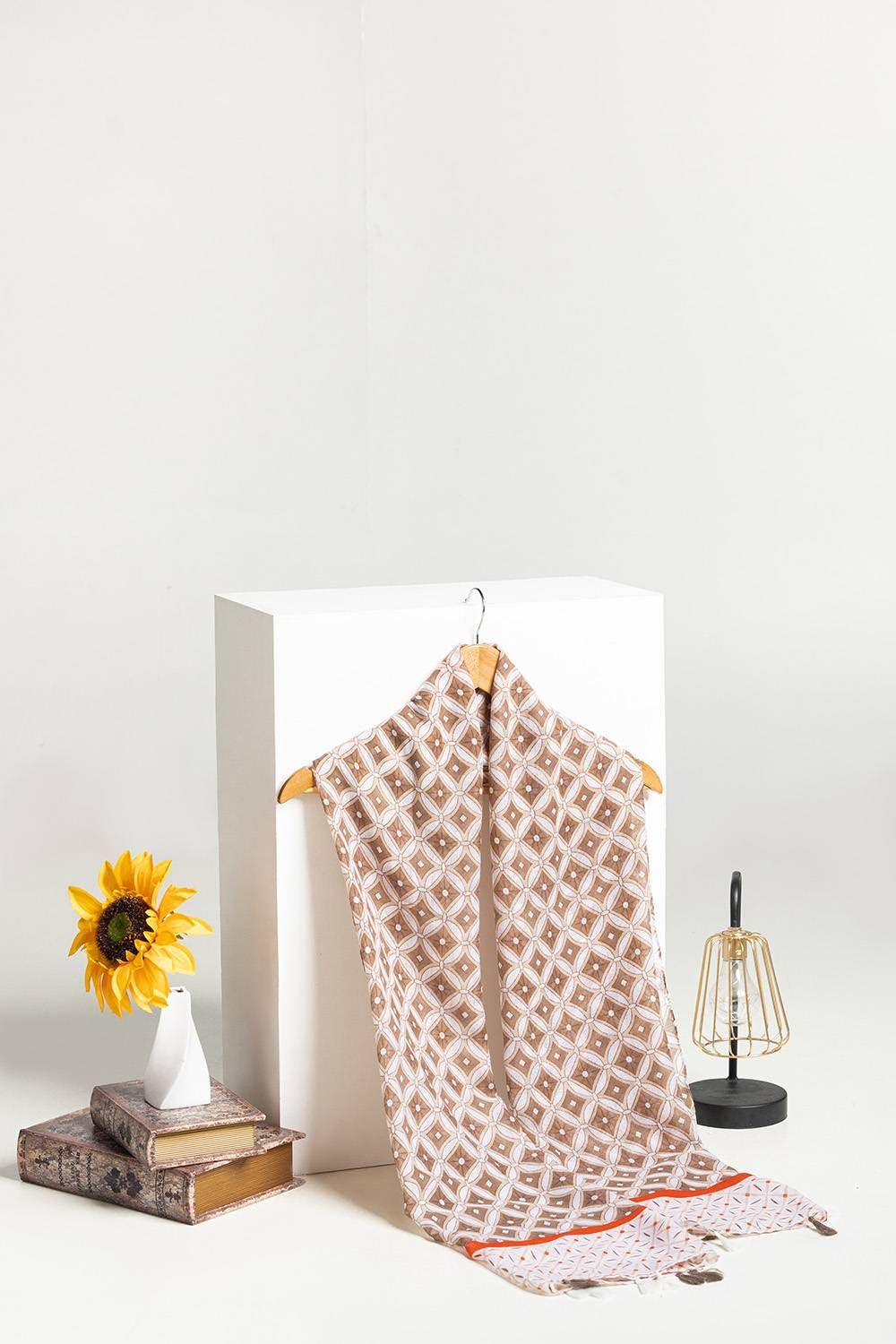 Slub Lawn Printed Scarf SCF-43062