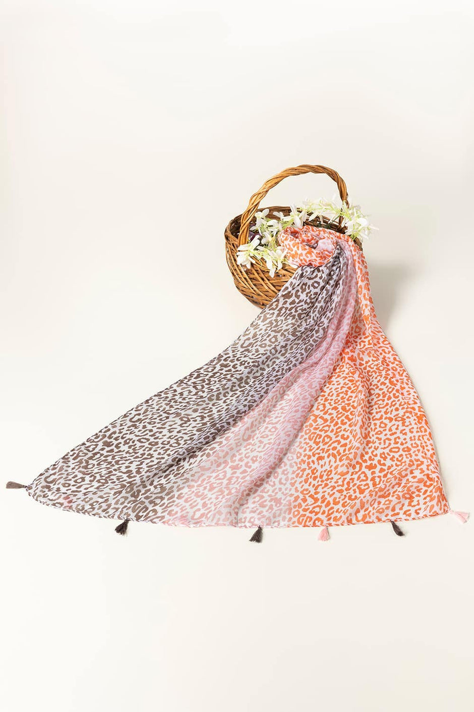 Slub Lawn Printed Scarf
