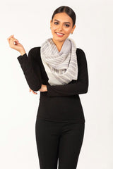 Grey & White Scarf SCF-S21-03 A