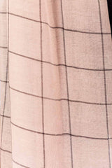 Beige & Black Checkered Scarf SCF-S21-08 A