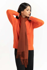 Rust Polyester Scarf SCF-W22-49
