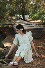 2 Piece Unstitched Schiffli Embroidered Lawn Suit TL-52099