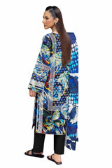 3 Piece Unstitched Printed Khaddar Suit SD-42012