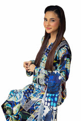 3 Piece Unstitched Printed Khaddar Suit SD-42012