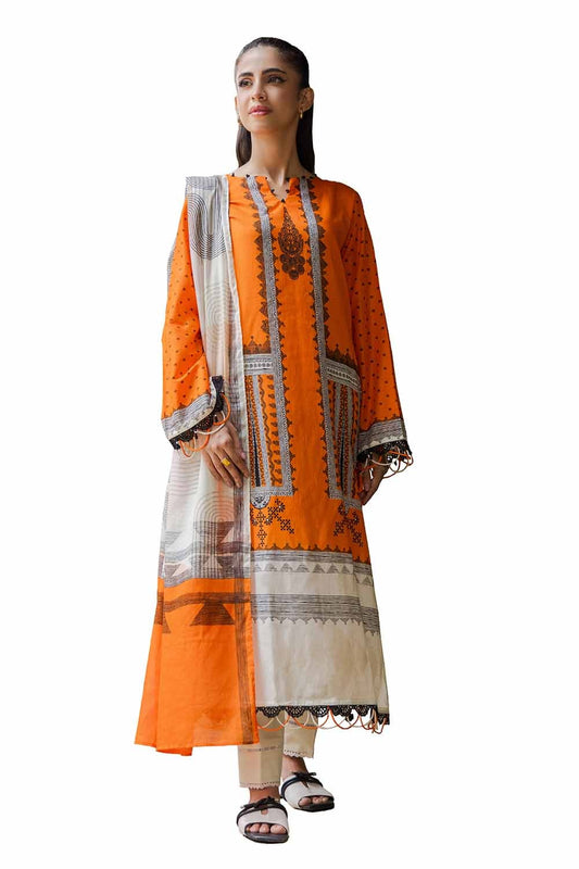 3 Piece Unstitched Printed Khaddar Suit SD-42021
