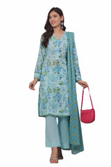3 Piece Unstitched Printed Khaddar Suit SD-42049