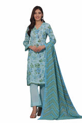 3 Piece Unstitched Printed Khaddar Suit SD-42049