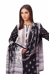 3 Piece Unstitched Printed Khaddar Suit SD-42101