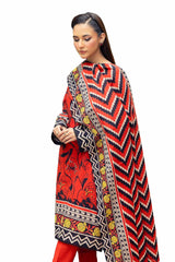 3 Piece Unstitched Printed Khaddar Suit SD-42122