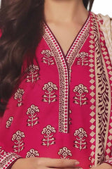 3 Piece Unstitched Printed Khaddar Suit SD-42127