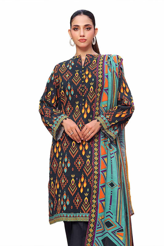 3 Piece Unstitched Printed Khaddar Suit SD-42132