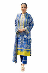 3 Piece Unstitched Printed Khaddar Suit SD-42135