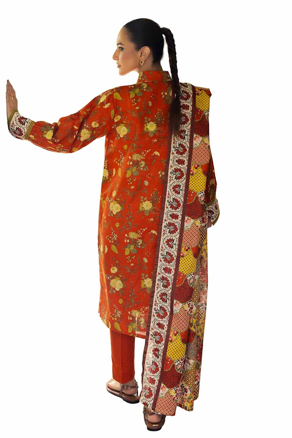 3 Piece Unstitched Printed Khaddar Suit SD-42141