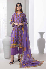 3 Piece Printed Lawn Unstitched Suit GF-32005 B