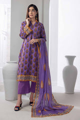 3 Piece Printed Lawn Unstitched Suit GF-32005 B