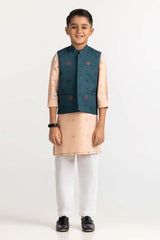Sea Green Embroidered Waist Coat KWC-PD23-010