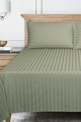 Seacrest Stripe Satin T-250 Bed Sheet Set