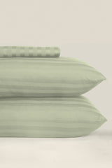 Seacrest Stripe Satin T-250 Bed Sheet Set