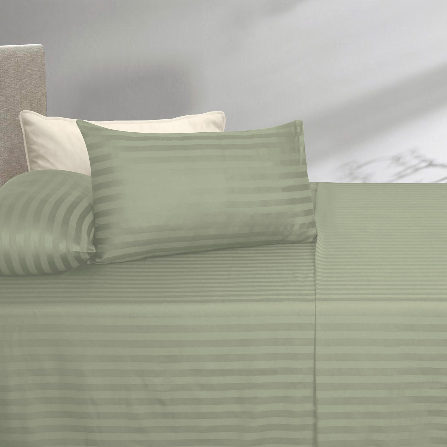 Seacrest Stripe Satin T-250 Bed Sheet Set