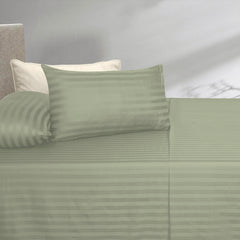 Seacrest Stripe Satin T-250 Bed Sheet Set