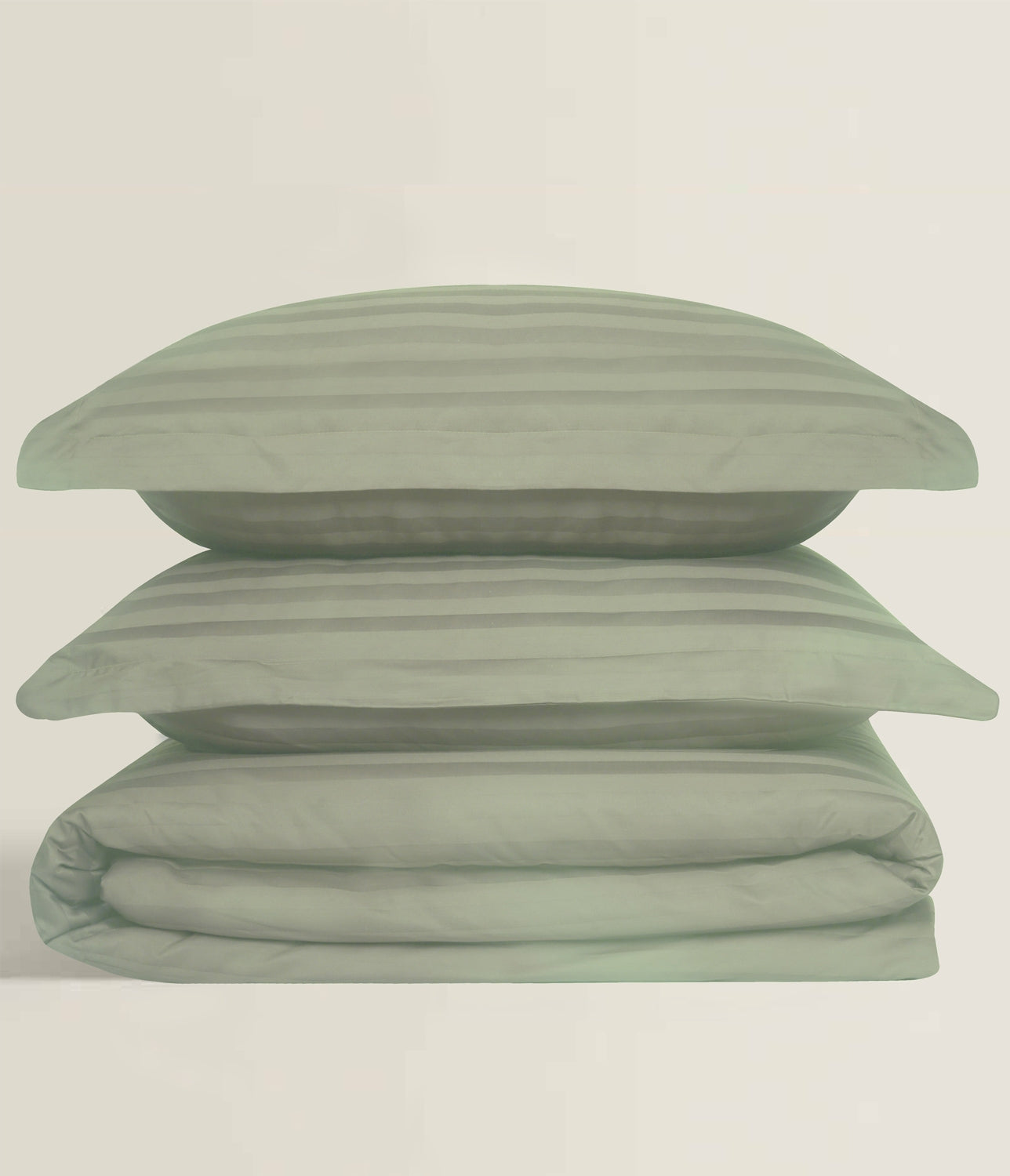 Seacrest Stripe Satin T-250 Quilt Cover Set