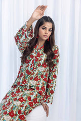 2 Piece Printed Khaddar Unstitched Suit CWT-32009