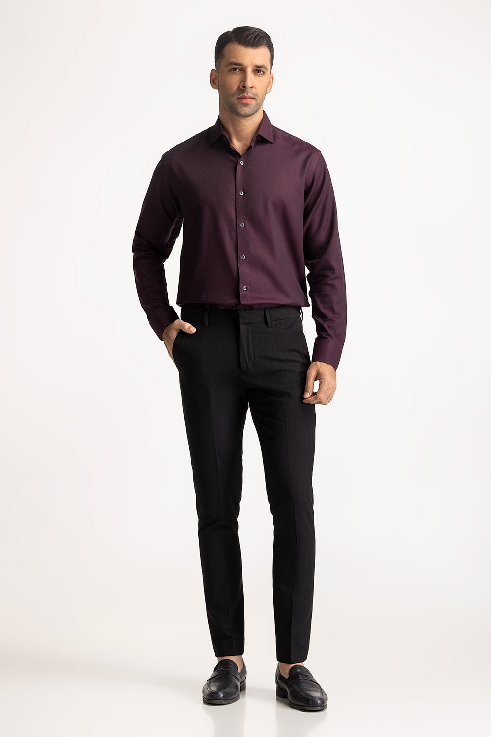 Self Textured Formal Shirt MN-FS-PD24-149