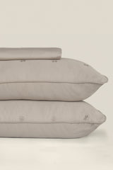 Sepia Tint T-400 Embroidered Bed Sheet Set