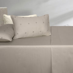 Sepia Tint T-400 Embroidered Bed Sheet Set