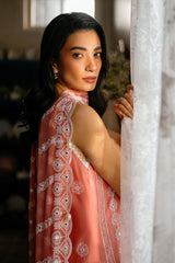 3 Piece Unstitched Embroidered Lawn Suit with Embroidered Chiffon Dupatta PM-52039