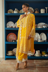 3 Piece Unstitched Embroidered Lawn Suit with Embroidered Chiffon Dupatta PM-52036