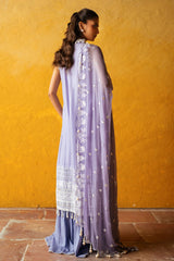 3 Piece Unstitched Embroidered Lawn Suit with Embroidered Chiffon Dupatta PM-52024