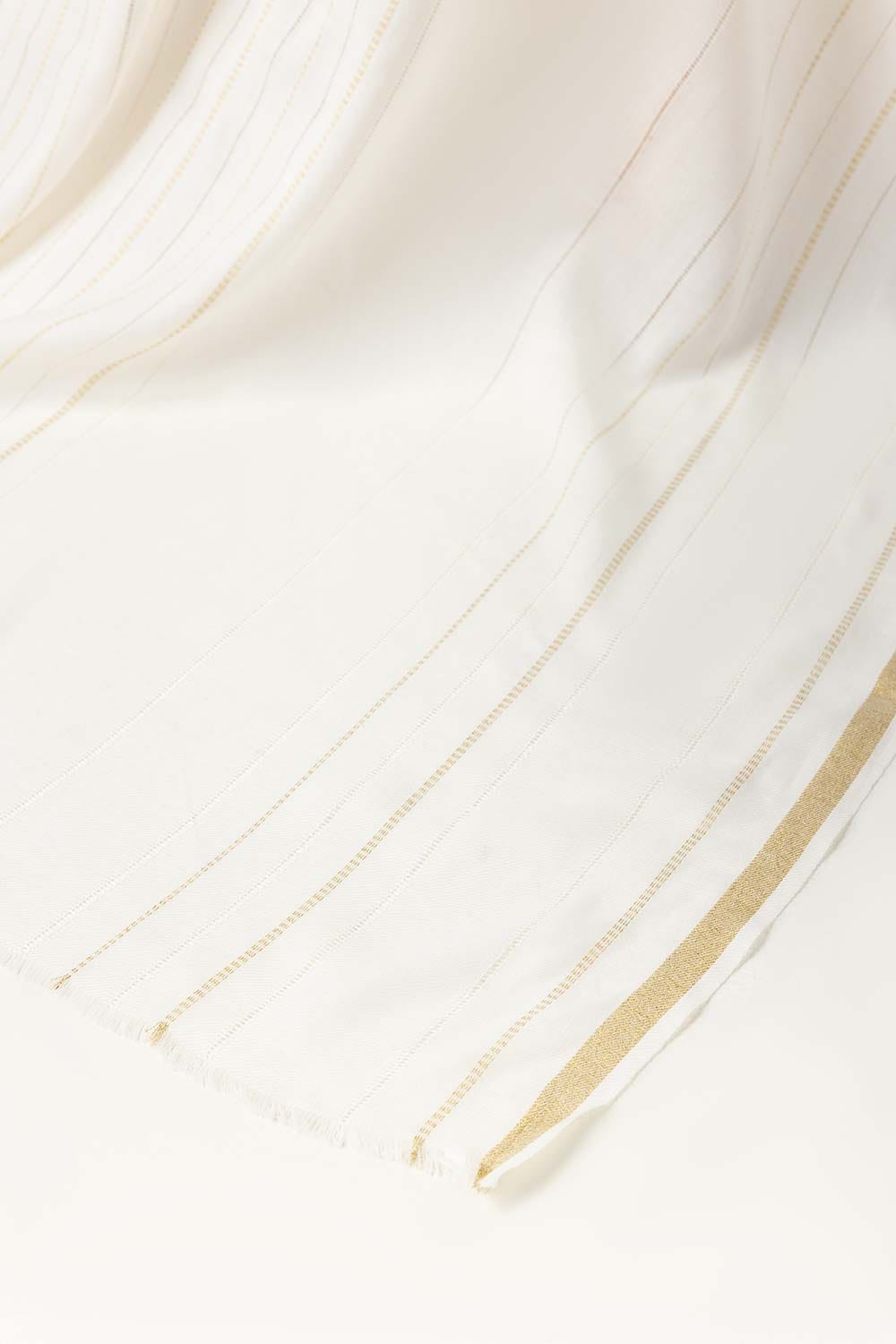 Off white Blended Zari Shawl SH-24-014