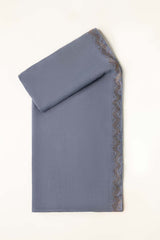 Blue Blended Stones Work Border Scarf SH-24-016
