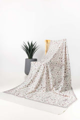 White Blended Handwork Shawl SH-24-023