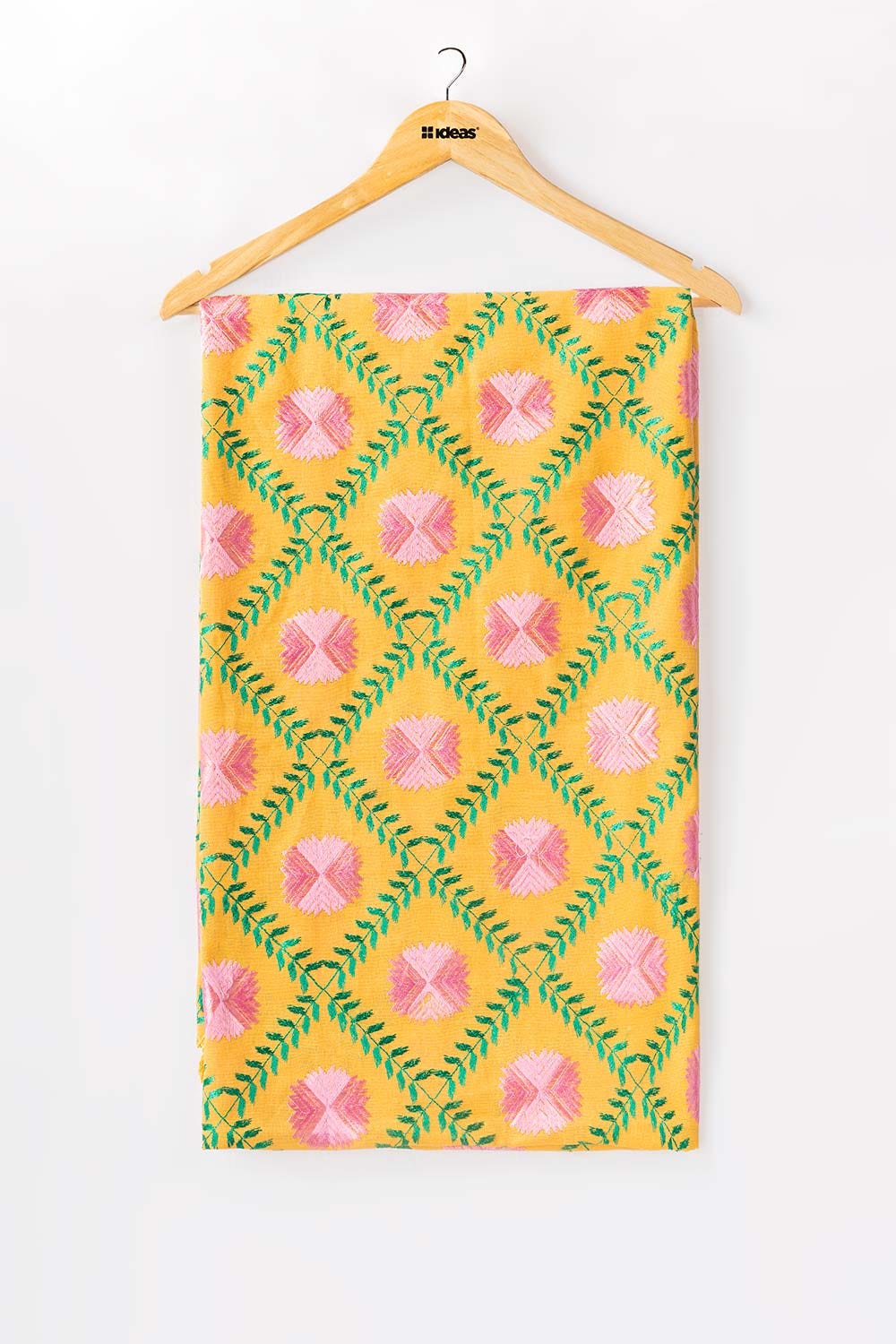 Yellow Blended Embroidered Shawl SH-24-108