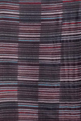 Black Blended Box Check Shawl SH-24-110