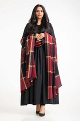 Red Blended Zari Shawl SH-24-113